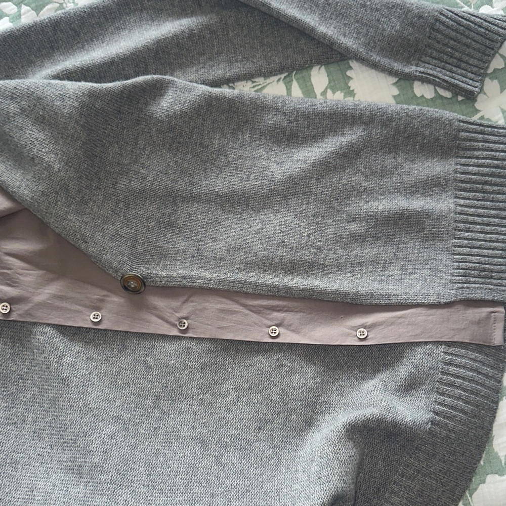 Gray Women's Blazer Cardigan - Picture 7 of 9